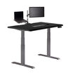 Electric Standing Desk with ComfortEdge in 48x30 Black in raised position
